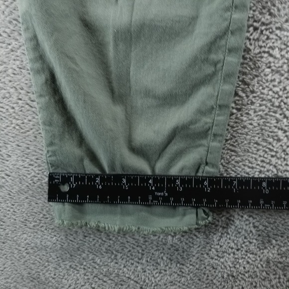 Frank & Eileen Pants Womens‎ 6 Green Wicklow Italian Chino Raw Hem Luxury - Picture 7 of 9